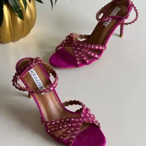 AQUAZZURA Temptation Crystal Sandal