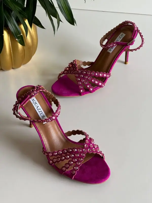 AQUAZZURA Temptation Crystal Sandal