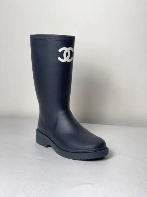 CHANEL Logo Rain Boots