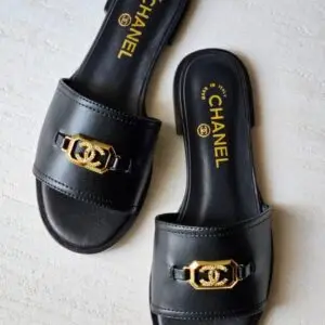 CHANEL Quilted Lambskin Slippers
