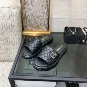 CHANEL CC Logo Mules