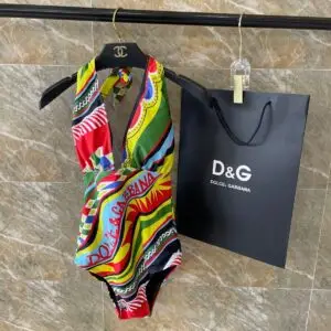Dolce & Gabbana Signature Sicily One-Piece Swimsuit
