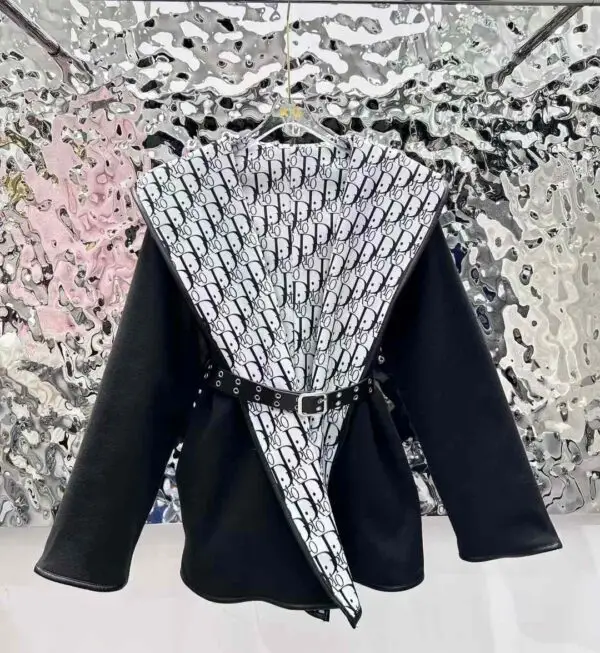 DIOR Fringed Faux-Leather Jacket