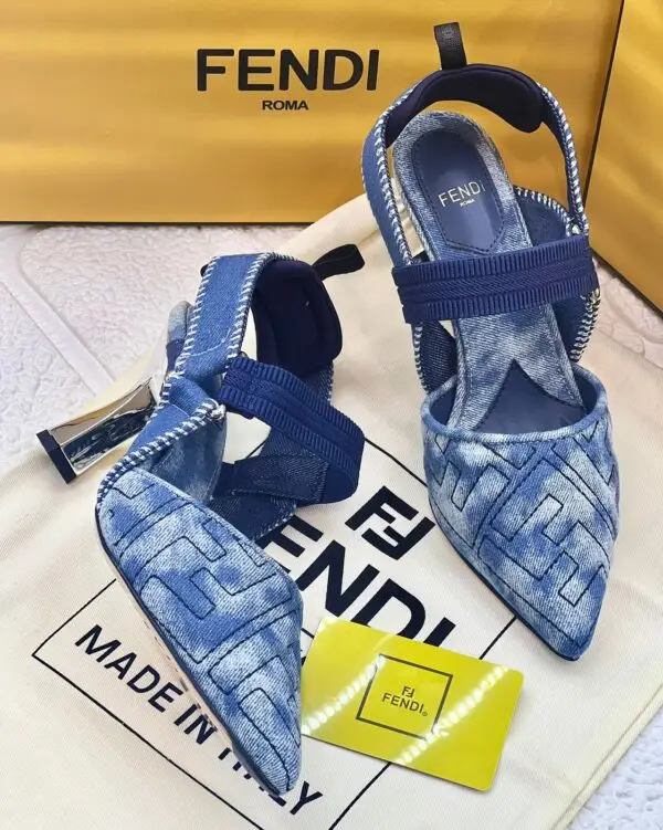 FENDI Toe Slingback Pump