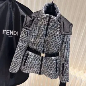 FENDI Wool-Rich Down Coat