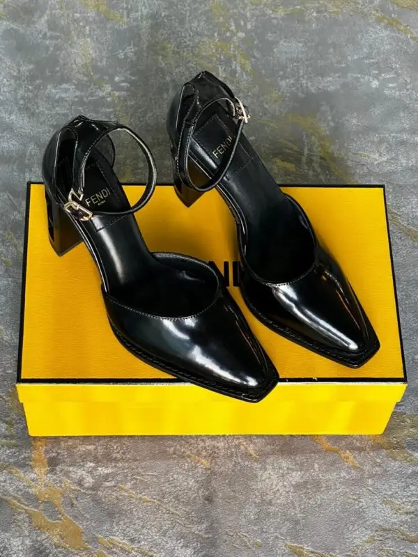 FENDI x Massimo Dutti Inspired Leather Stiletto Heels