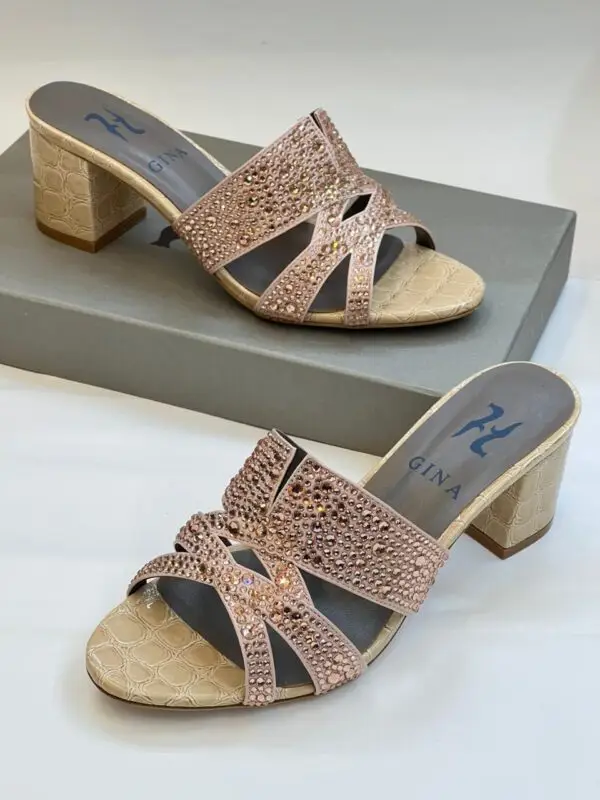 GINA Crystal-Embellished Heels