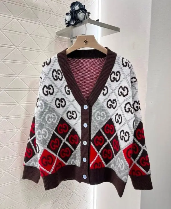 GUCCI Jacquard Interlocking G Cardigan