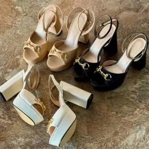 GUCCI Block Heel Sandal