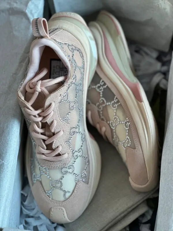 GUCCI Run Crystal Embellished Sneaker