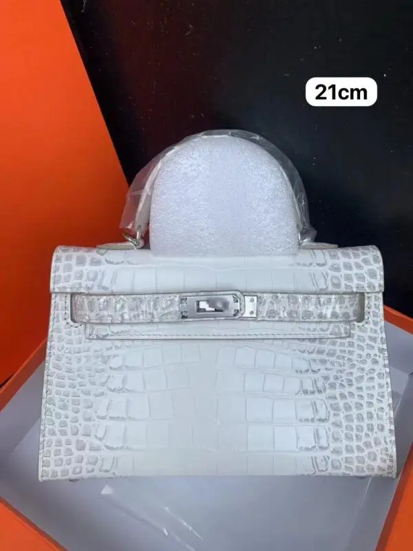 HERMES Super Master Quality Crocodile Belly Leather Handbag