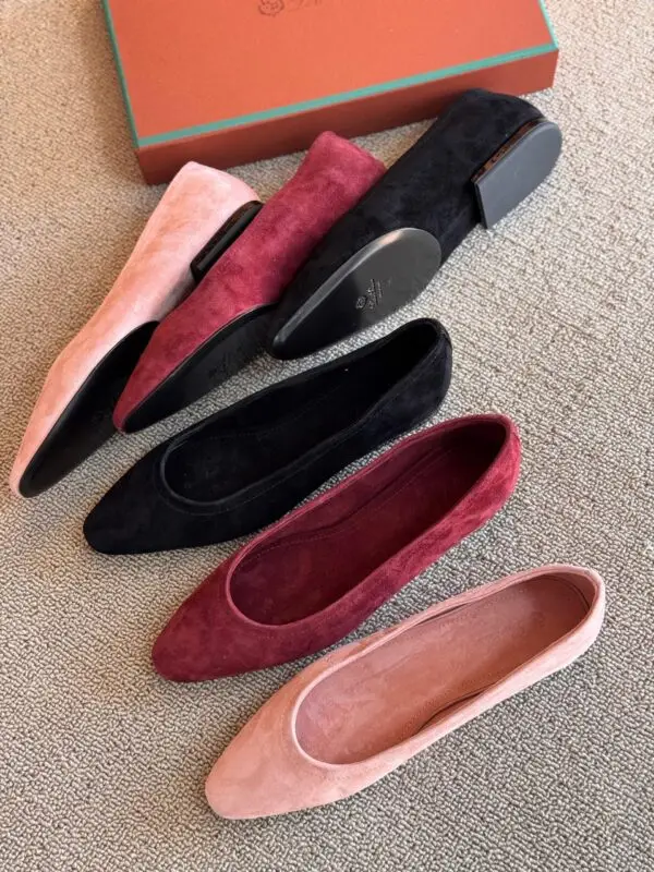 LORO PIANA Casual Lambskin Pumps