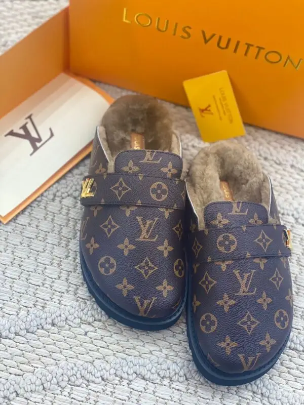 Louis Vuitton Inspired Monogram Slippers