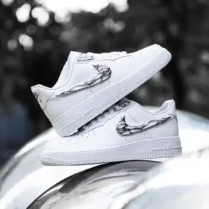 Nike Air Force 1 'Molten Metal' - Iridescent Swoosh