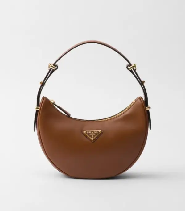 PRADA Arqué Leather Handbag