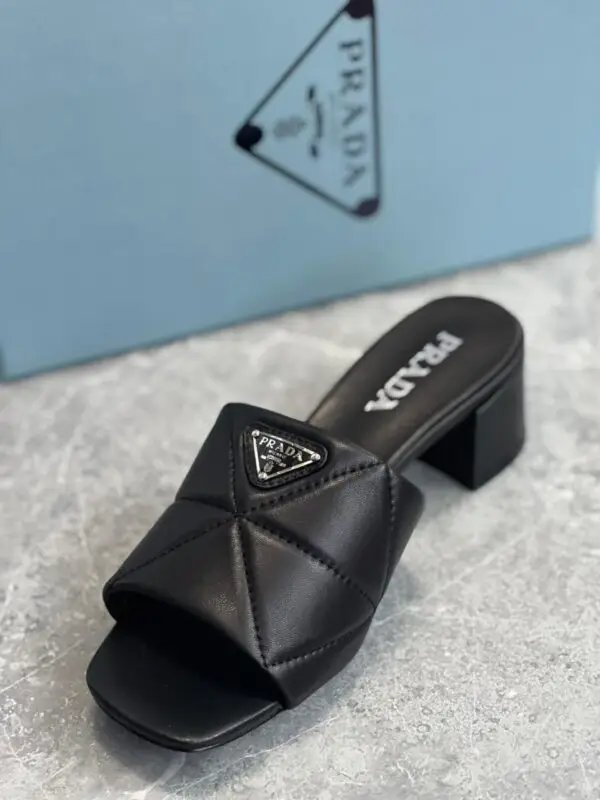 PRADA Quilted Nappa Leather Slides
