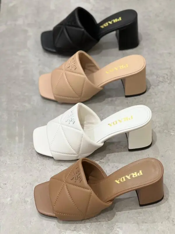 PRADA Leather Heeled Sandals