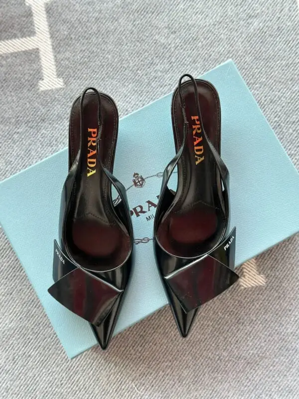 PRADA Patent Leather Slingback Pumps