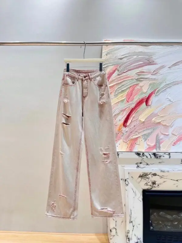 PRADA Loose Denim White Jeans for Women
