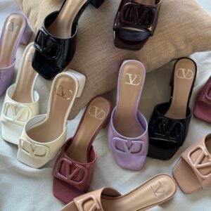 VALENTINO Women's Open-Toe Square Slippers