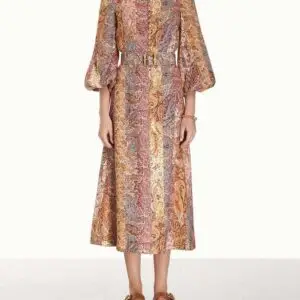 Zimmermann Paisley Blouse & A-Line Skirt Set