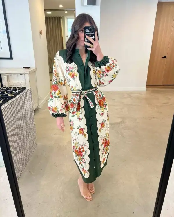 ZIMMERMANN Waist Linen Shirt Dress