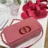 Christian Dior Caro Bag in Denim Macrocannage