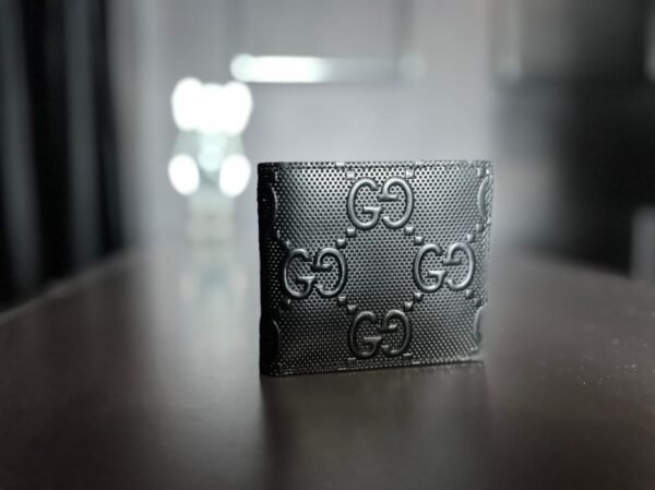 Gucci GG Canvas Leather Bifold Card Case Wallet