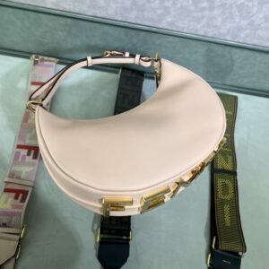 Fendi Embellished Leather Shoulder Bag