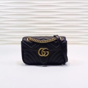 GUCCI Quilted GG Supreme Shoulder Bag