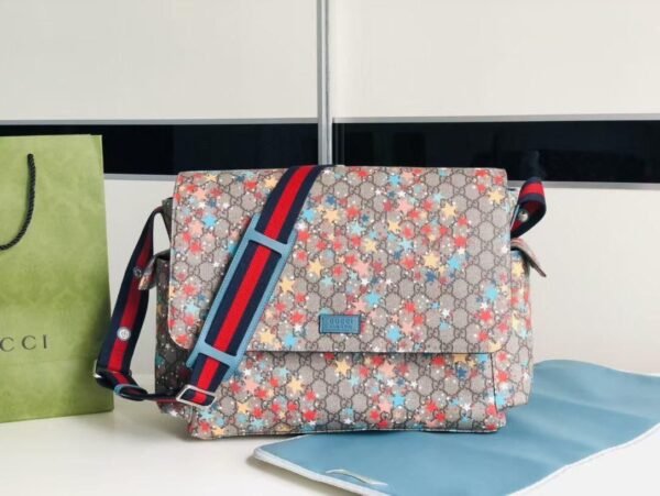 Gucci GG Supreme Stars Diaper Bag