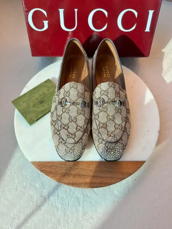 GUCCI Maxi GG Canvas Loafers