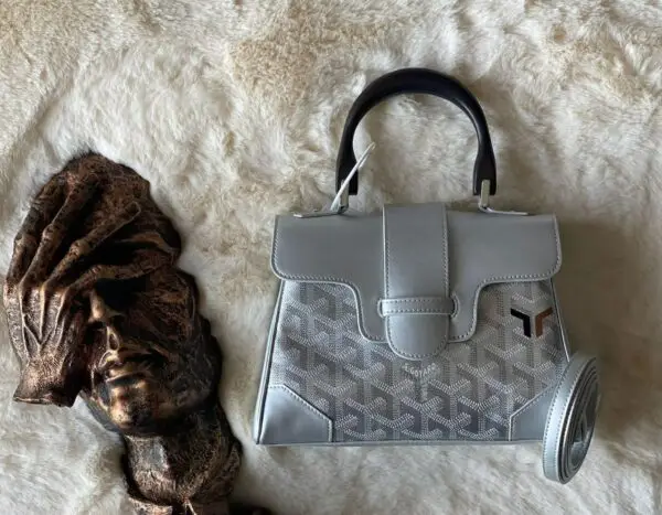 Saigon Mini Burgundy Coated Canvas - Dubai Fashion LUX