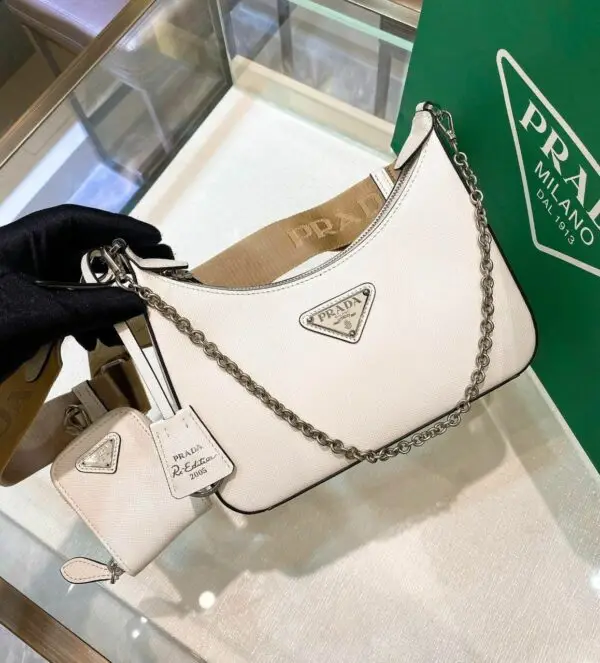 PRADA Saffiano Leather Women's Shoulder Bag