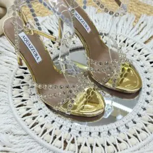 Aquazzura Tequila Crystal-Embellished Sandals