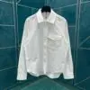 DIOR Label Striped Opaque Shirt