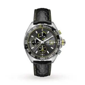 Replica TAG Heuer Formula 1 Men Automatic Grey Leather Watch CAZ201B.FC6487